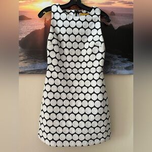 Alice&Olivia/Mini Black White Dots/ Sleeveless/ Dress/ NWT/ 6
